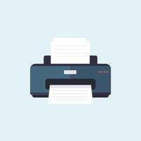 Workplace Printing Setup Printer and Documents vector