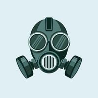 A gas mask icon on a light background vector