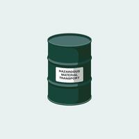 A green barrel with the word shiokah on it vector