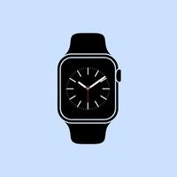 High-Tech Smartwatch Featuring a Time Display vector
