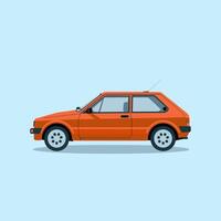 Modern Hatchback with a Stylish and Practical Design vector