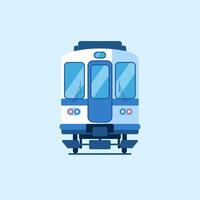 Modern Commuter Train for Fast Urban Transit vector