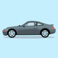 Premium Coupe with a Smooth and Sophisticated Profile vector