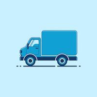 Classic Cargo Van with a Simple and Robust Structure vector