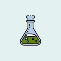 Graduated Measuring Cylinder in a Laboratory Setting vector