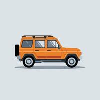 Powerful SUV with a Sturdy Design for Urban and Off-Road Use vector