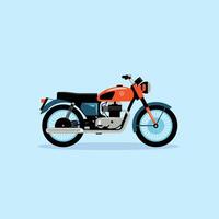 Urban Commuter Motorcycle with a Dynamic and Compact Design vector