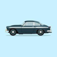 Vintage Coupe with a Distinctive and Sophisticated Appearance vector