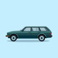 Modern Station Wagon Car with a Stylish and Functional Design vector