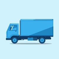 Modern Box Truck with a Durable and Functional Design vector