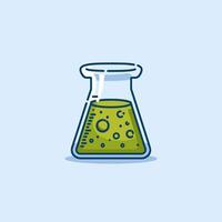 High-Precision Lab Beaker Holding a Viscous Fluid vector