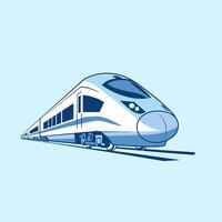 Sleek and Modern High-Speed Train for Rapid Travel vector