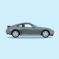 Compact yet Powerful Coupe with an Aerodynamic Shape vector