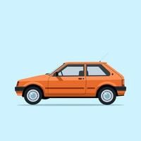 Small Yet Spacious Hatchback with a Streamlined Look vector