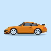 Modern Supercar with a Streamlined and Futuristic Look vector