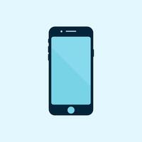 Flat Design of a Modern Mobile Phone vector
