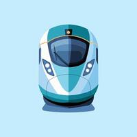 Futuristic High-Speed Train with Aerodynamic Design vector
