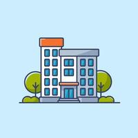 Business Tower with a Sleek Architectural Structure vector