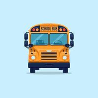 Modern School Bus with Spacious Seating and Large Windows vector