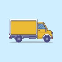 Modern Cargo Van with a Practical and Functional Design vector