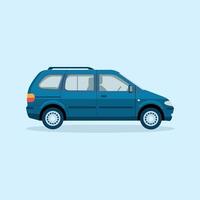 Reliable and Efficient Station Wagon for Everyday Use vector