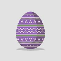 Colorful Easter Egg with Intricate Decorative Patterns vector