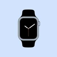 Modern Smartwatch with a Digital Time Display vector