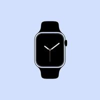 Minimalist Smartwatch with a Bright Digital Screen vector