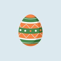 Intricately Designed Easter Egg in a Festive Spring Theme vector