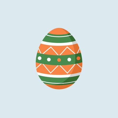 Intricately Designed Easter Egg in a Festive Spring Theme