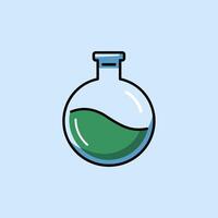 Scientific Flask with a Spherical Base for Even Heating vector