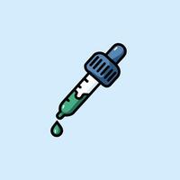 Droplet Formation at the Tip of a Scientific Pipette vector