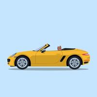 Sleek and Elegant Convertible Car with an Open-Top Design vector