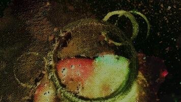 Abstract Grunge and gritty Patterns Featuring Colorful retro Elements, Textures, Design Techniques video