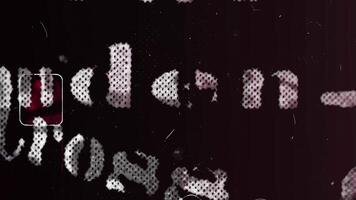 Grunge retro effect Abstract Text Visual Typography Elements video
