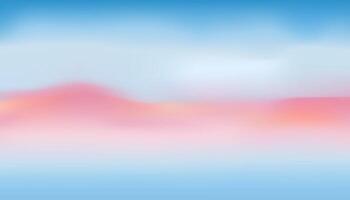 Sky background mesh. Abstract sunset. Gradient illustration. vector