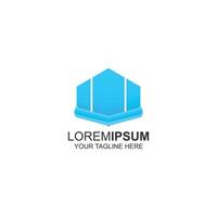 lorem ipsum logo design for building with creative illustration vector