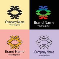 prime logo design with different designs of the same shape For business company. Color editable. vector