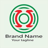 high-grade Unique logo design with different designs of the same shape For business company. Color editable. vector