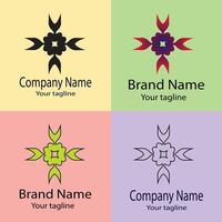 Latest magic Best logo design with different designs of the same shape For business company. Color editable. vector