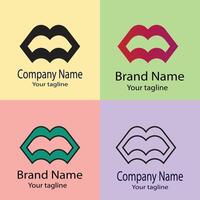 Latest first-class Best logo design with different designs of the same shape For business company. Color editable. vector