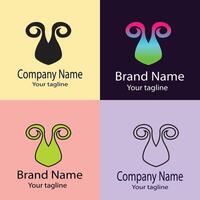 premier Best logo design with different designs of the same shape For business company. Color editable. vector