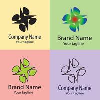 Latest amazeballs Best logo design with different designs of the same shape For business company. Color editable. vector