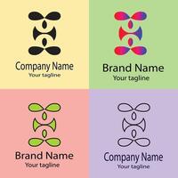 Latest Advanced Best logo design with different designs of the same shape For business company. Color editable. vector