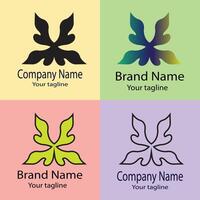 first-class Best logo design with different designs of the same shape For business company. Color editable. vector