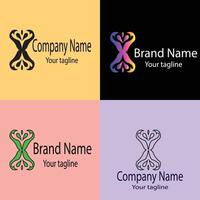 Latest Elite Best logo design with different designs of the same shape For business company. Color editable. vector