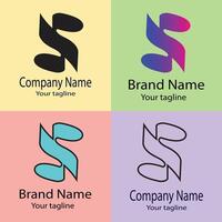 Latest premier Best logo design with different designs of the same shape For business company. Color editable. vector