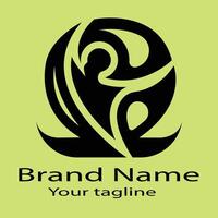 magic Unique logo design with different designs of the same shape For business company. Color editable. vector