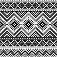 Tribal striped seamless pattern. Aztec geometric black white background. For fabric design for clothes, accessories, decorative paper, wrapping, web design, etc. vector