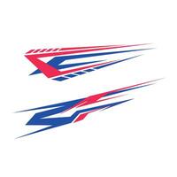 Car background wrap livery sticker design with sharp lines vector